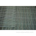 Polyester Chiffon Crinkle Gold Lurex Stripe Dobby Fabric